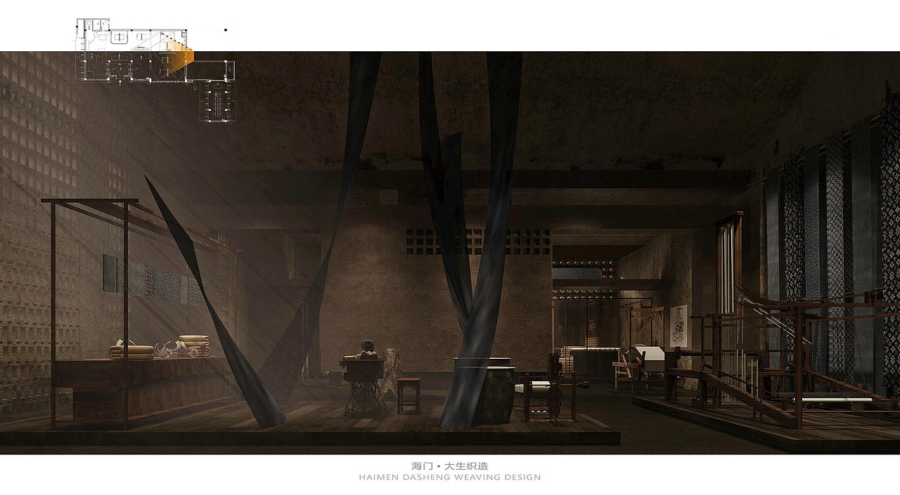 南通张謇故里小镇文旅景区主题馆大生织造