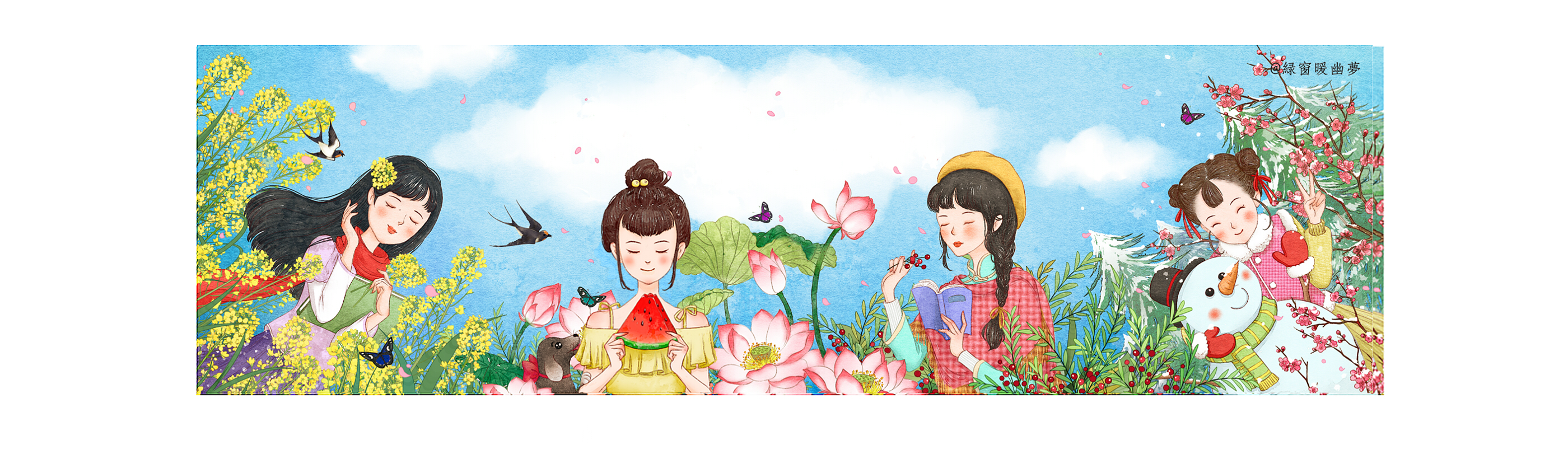 綠窗暖幽夢的個人主頁（封面預(yù)覽） - 主頁封面設(shè)置 - 站酷設(shè)計師綠窗暖幽夢原創(chuàng)素材 - 站酷ZCOOL