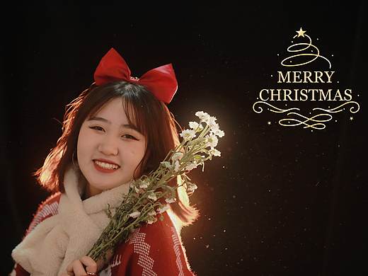 可爱圣诞写真