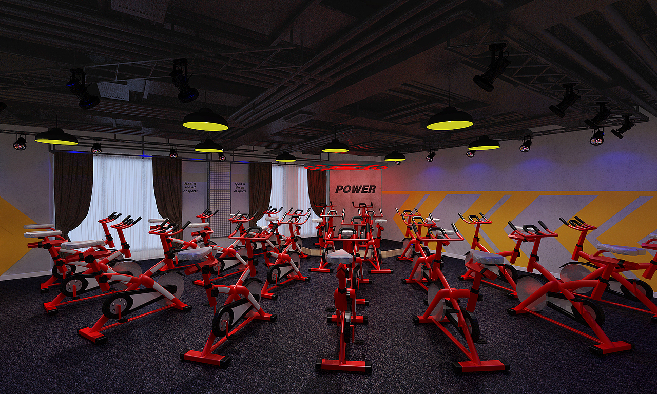 踏月健身房空间设计（德阳店）（图ZMjE2MDk0OTgw） - 家装设计 - 站酷设计师方案设计师原创素材 - 站酷ZCOOL