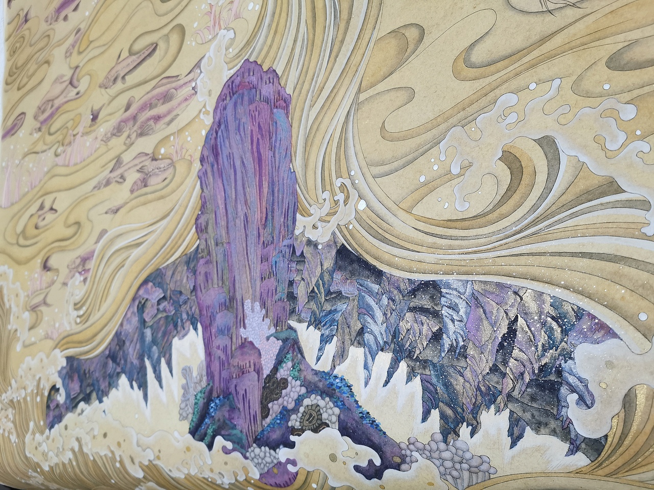 国画工笔|楚辞九歌系列·河伯