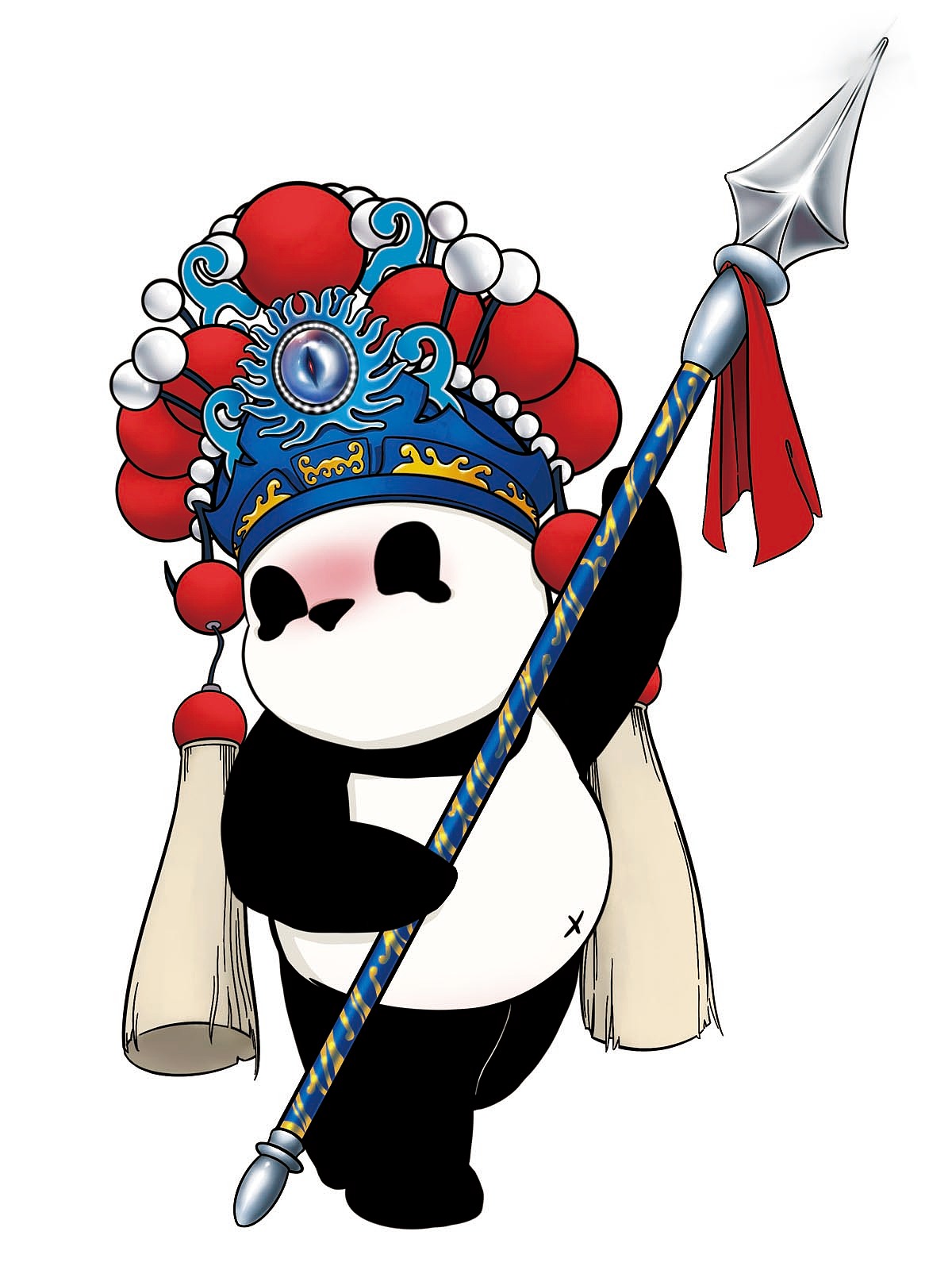 京剧熊猫（图ZMjE4NzIwODI4） - 手办/模玩 - 站酷设计师二十三时原创素材 - 站酷ZCOOL