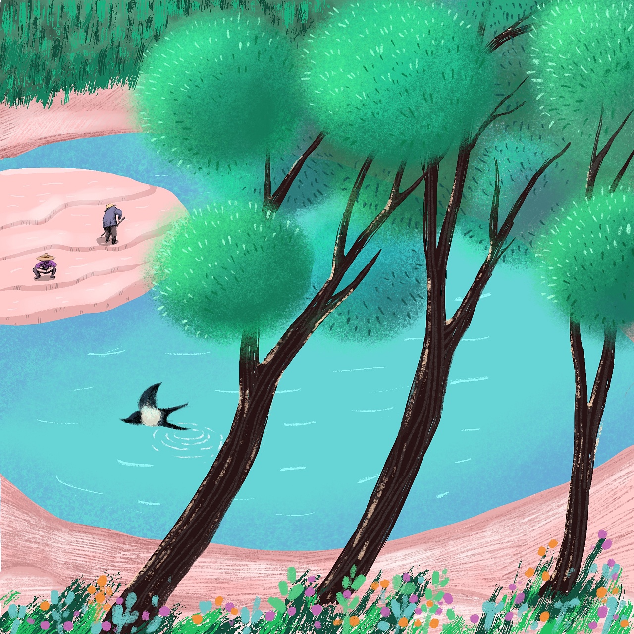 青山绿水|平面|海报|云卷泡芙 - 原创作品 - 站酷 (zcool)