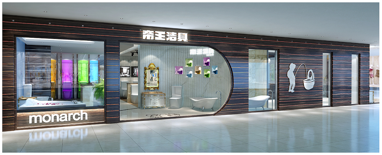 成都.帝王洁具展厅.效果图7张（图ZMzE0MjY1ODg=） - 建筑设计 - 站酷设计师李宗策原创素材 - 站酷ZCOOL