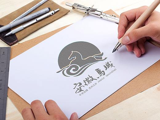 馬城鎮(zhèn)標志設計（個人主頁-ZNTQwODA5Mjg=） - Logo - 站酷設計師射擊師M原創(chuàng)素材 - 站酷ZCOOL