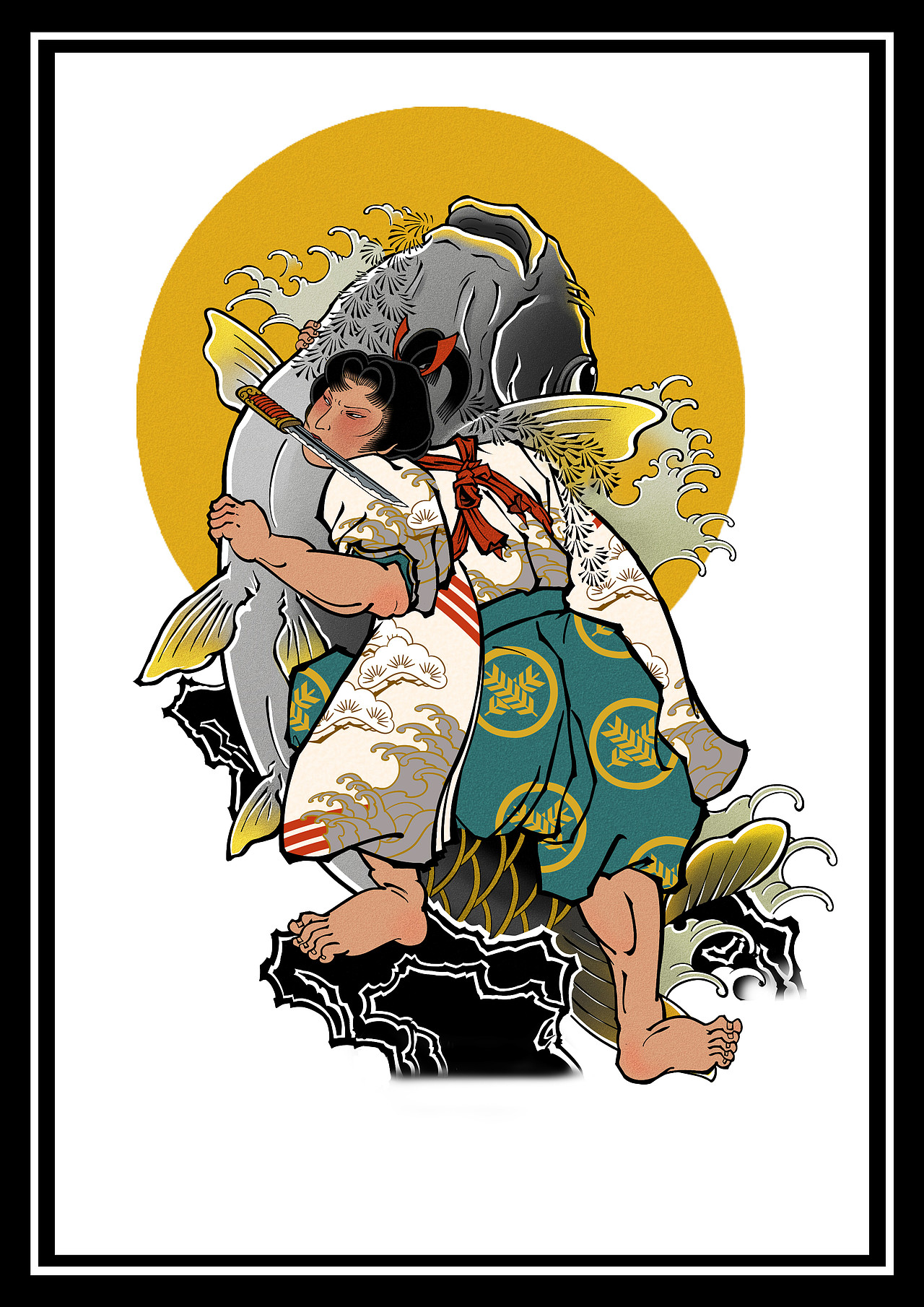 鲤鱼|插画|新锐潮流插画|dd2302_原创作品-站酷zcool