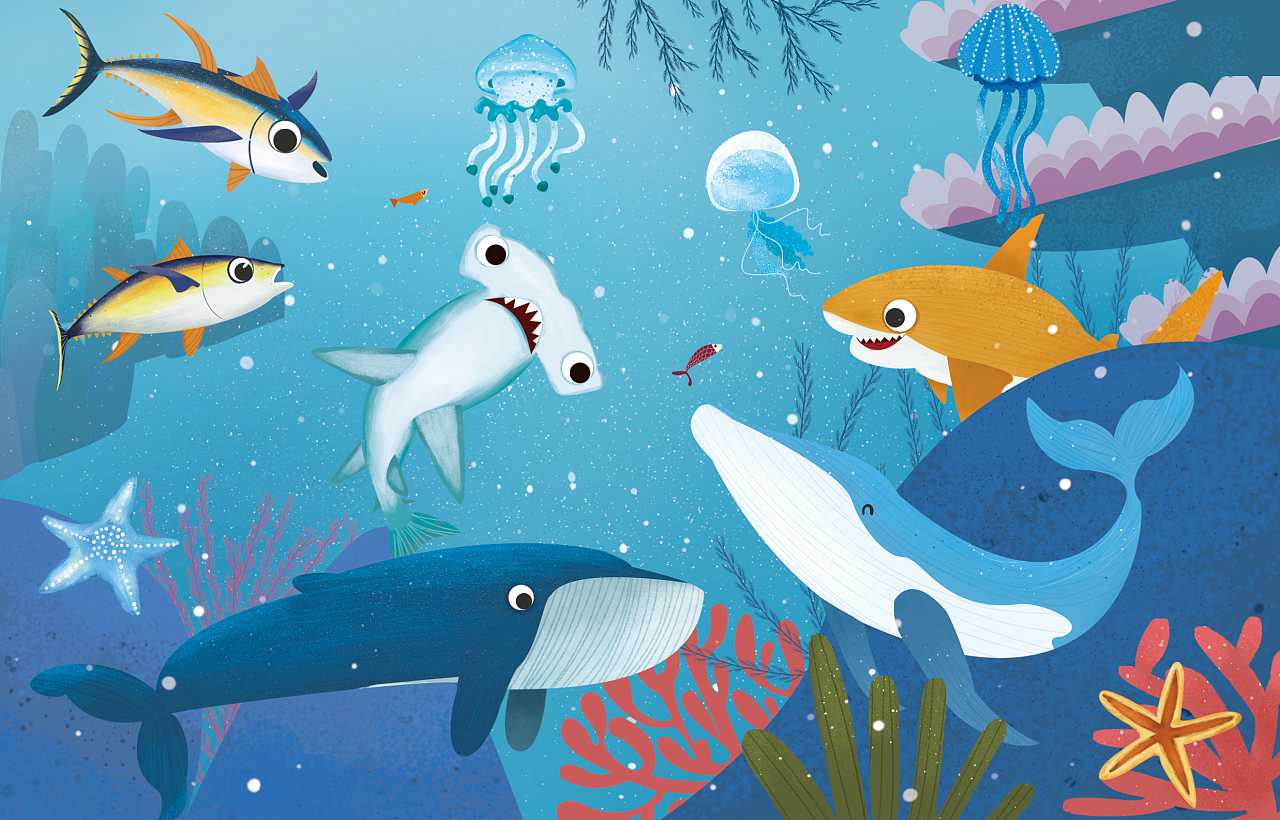 海底世界|插画|儿童插画|阿尔勒健健 - 原创作品 - 站酷 (ZCOOL)