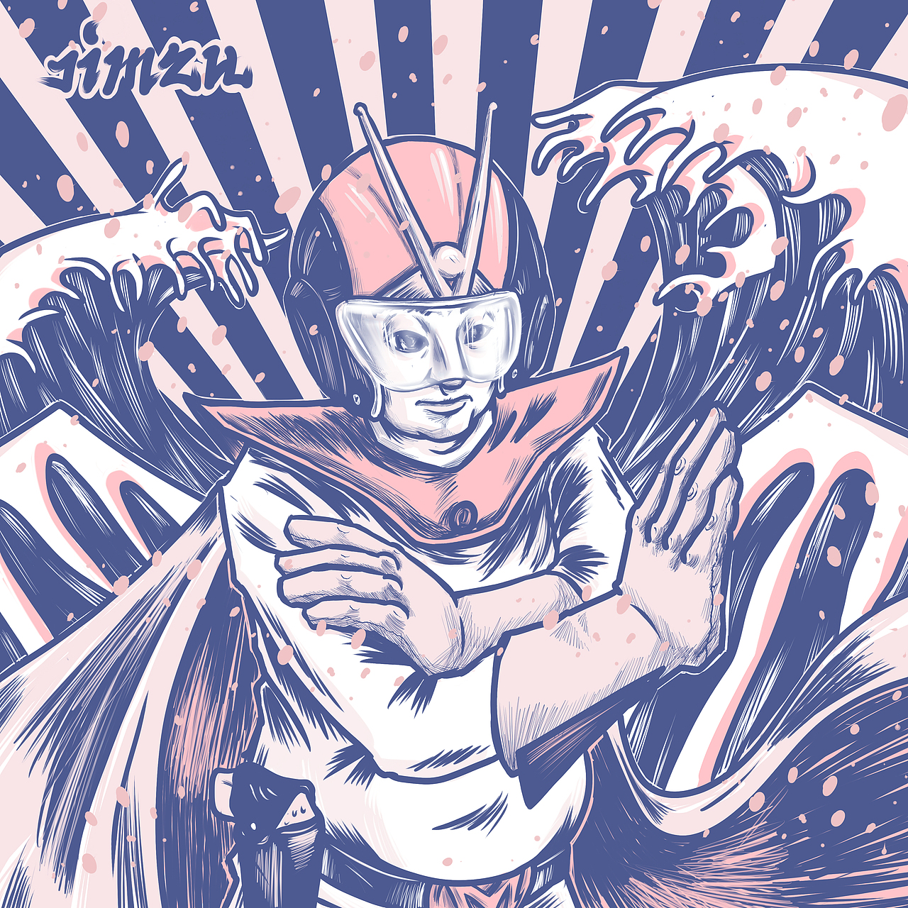 总结2014年，一些涂鸦，一些插画，蓝白粉大搭配（图ZMjUwMjQ3NjA=） - 创作习作 - 站酷设计师JIMZH酷嗨儿原创素材 - 站酷ZCOOL