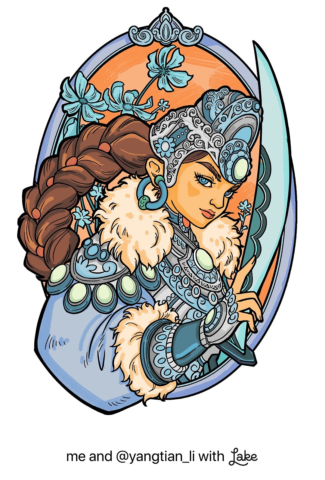 画的第一张,涂了快两个多小时