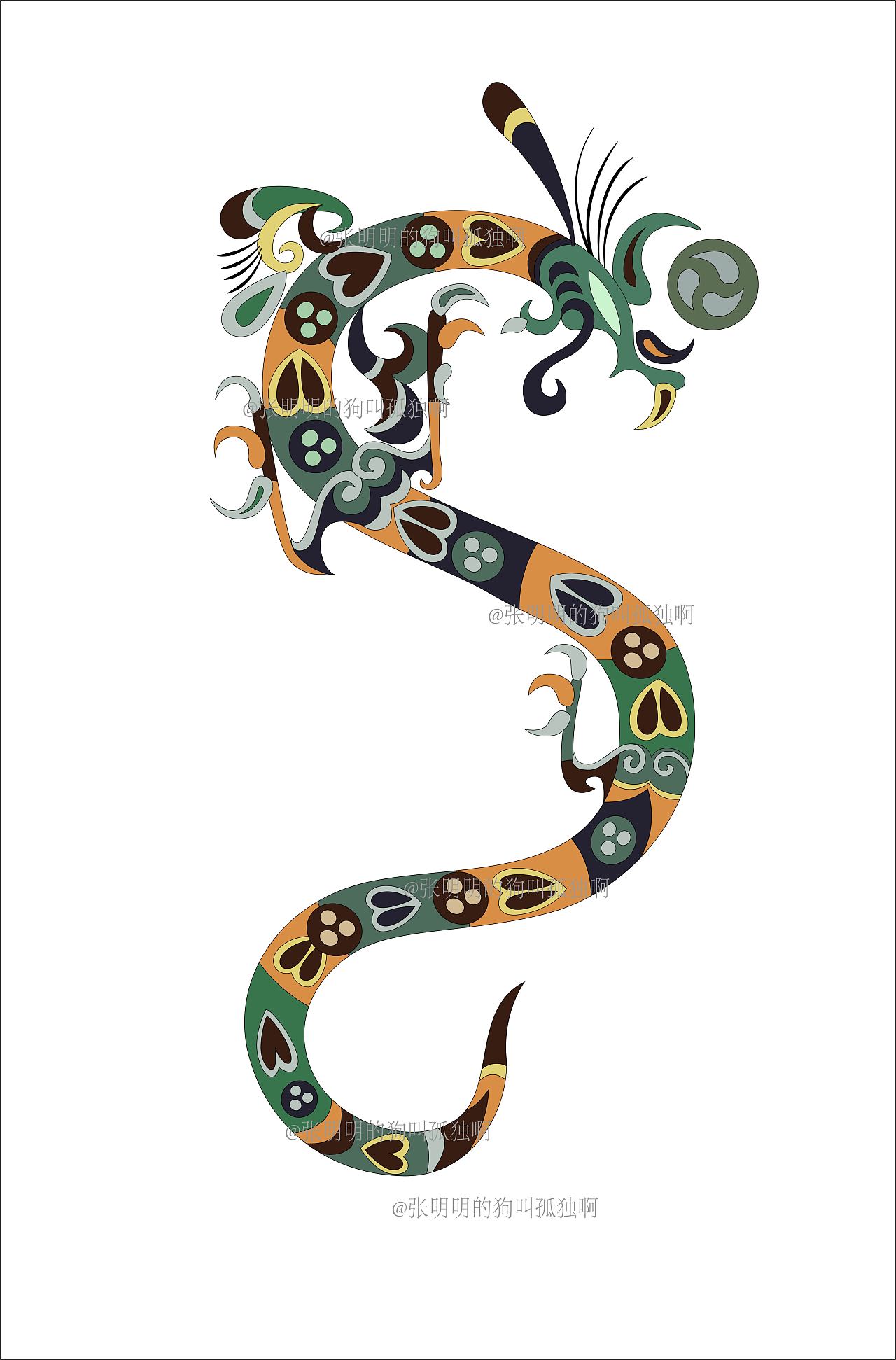 战国时期的纹样复原图