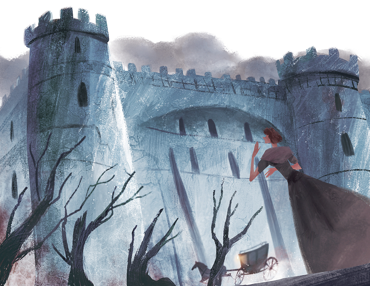 百词斩《双城记》配图（图ZMTgxNDIxMzMy） - 商业插画 - 站酷设计师JX简晰原创素材 - 站酷ZCOOL