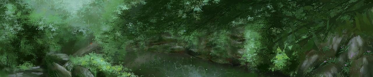 初夏一抹绿（图ZMTEzMjUwMDIw） - 艺术插画 - 站酷设计师TWOMINUTES原创素材 - 站酷ZCOOL