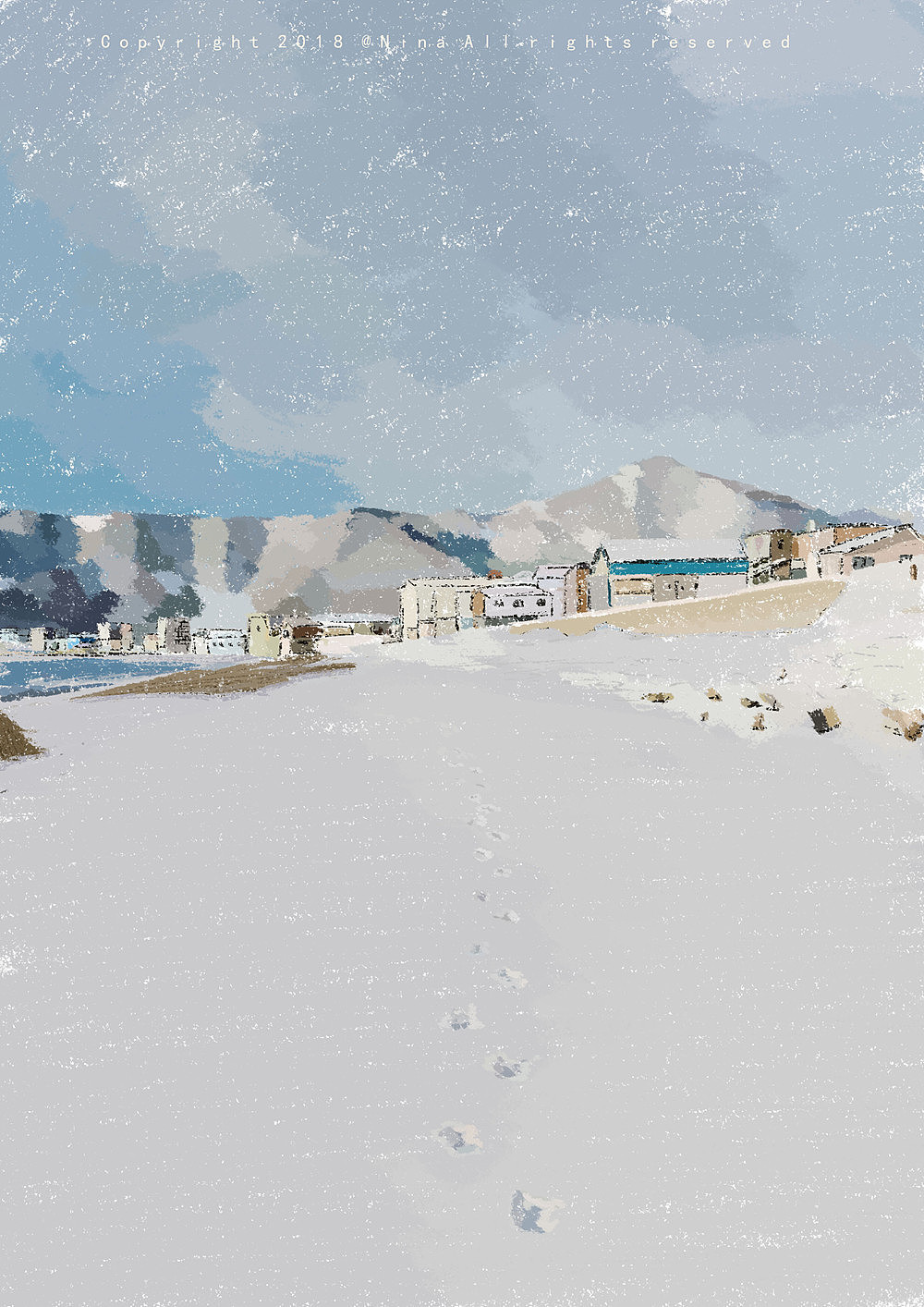 下雪啦（圖ZMTM3NTQzNzgw） - 藝術(shù)插畫 - 站酷設(shè)計師Joynii原創(chuàng)素材 - 站酷ZCOOL