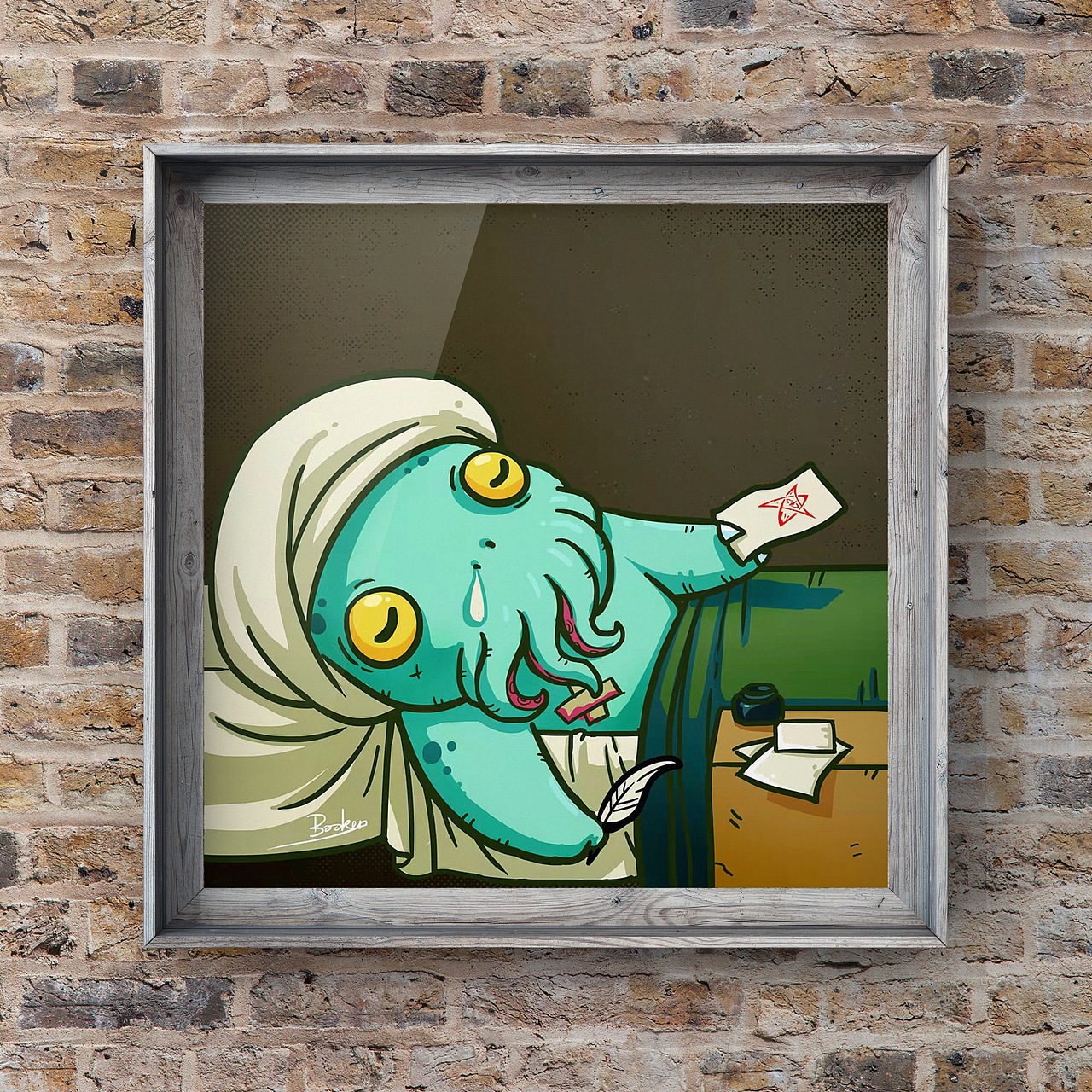 文藝復(fù)興時(shí)期的克蘇魯名畫(huà)（圖ZMjkxNjkwNzQ4） - 藝術(shù)插畫(huà) - 站酷設(shè)計(jì)師Booker名狀原創(chuàng)素材 - 站酷ZCOOL