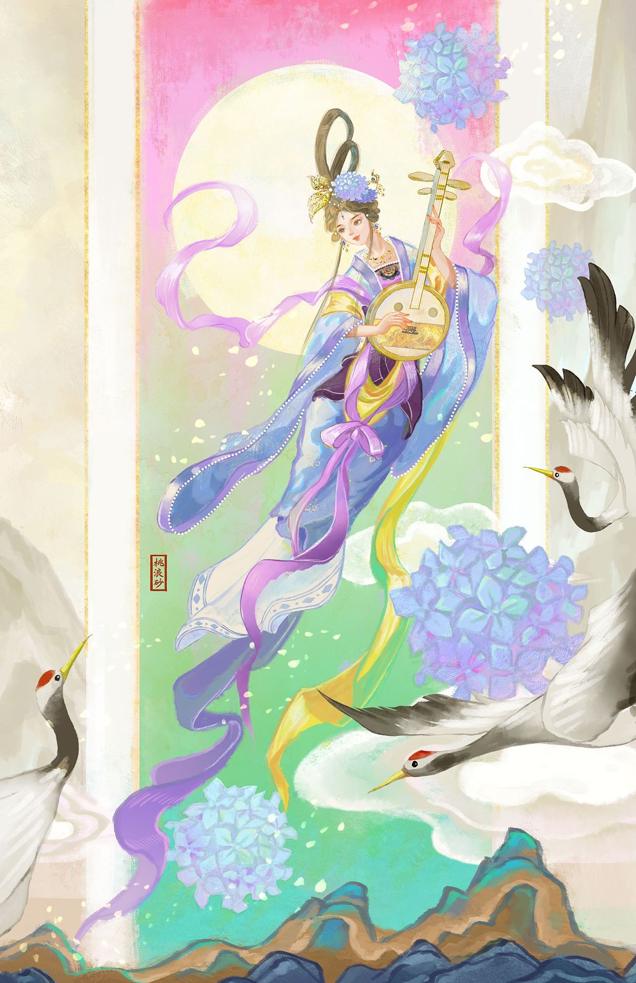 古风美人插画（图ZMzQyMzQ3MDc2） - 艺术插画 - 站酷设计师桃浪砂原创素材 - 站酷ZCOOL