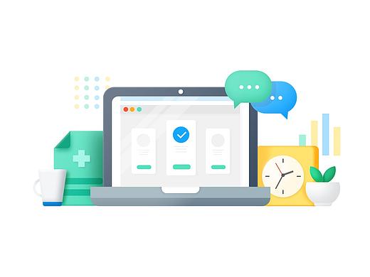 微质感插画（个人主页-ZMzI4NDczMzY=） - 软件界面 - 站酷设计师阿迪卡西原创素材 - 站酷ZCOOL