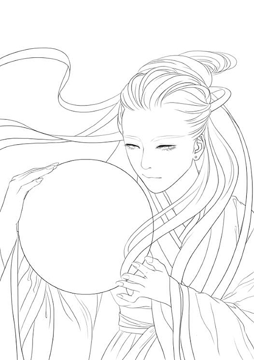 鹿女--附过程|插画|创作习作|新瓦肯星_原创作品-站酷zcool