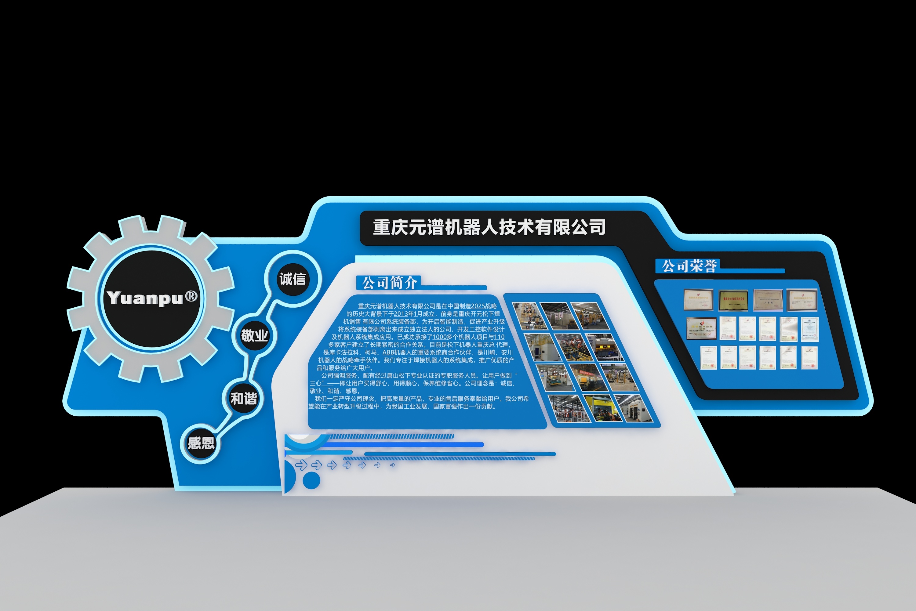 智能制造公司展板