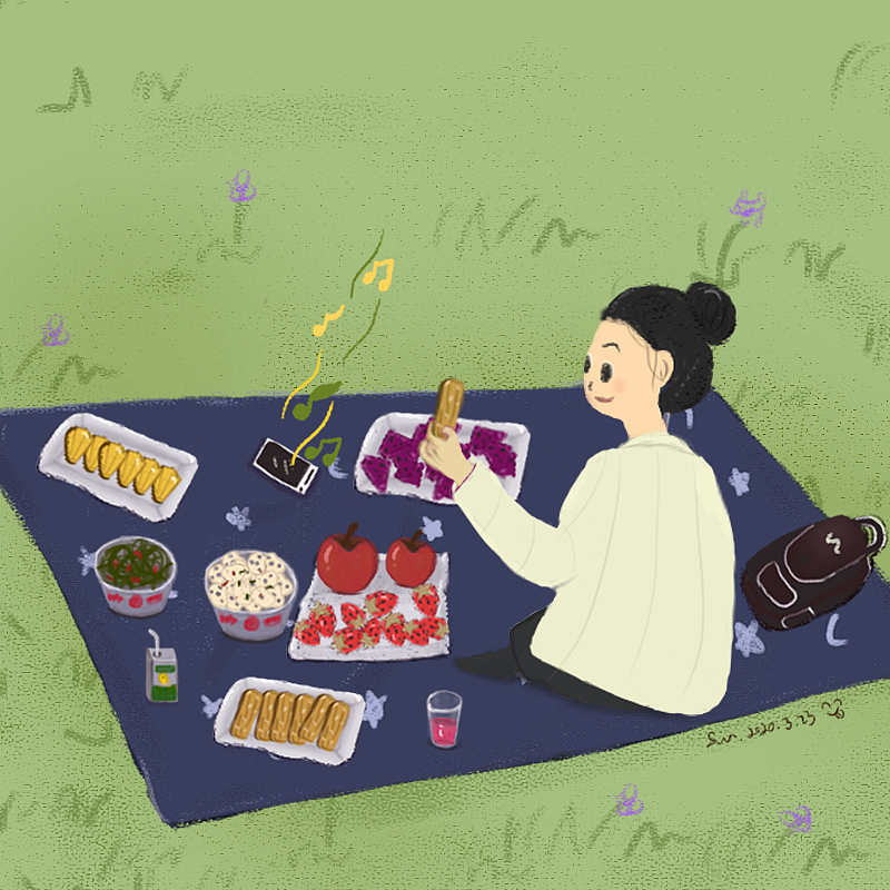 踏个青（图ZMjU0NjYxNzEy） - 创作习作 - 站酷设计师丧的头上有颗sun原创素材 - 站酷ZCOOL