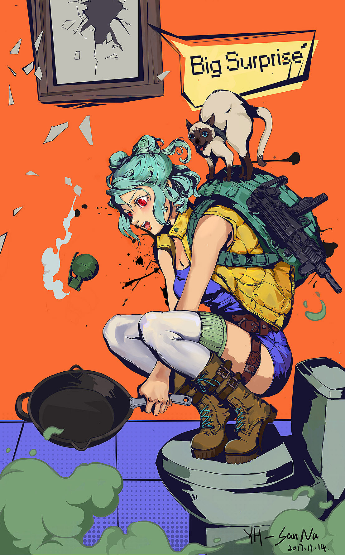 pubg,同人图|插画|创作习作|kim_sanna - 原创作品 - 站酷 (zcool)