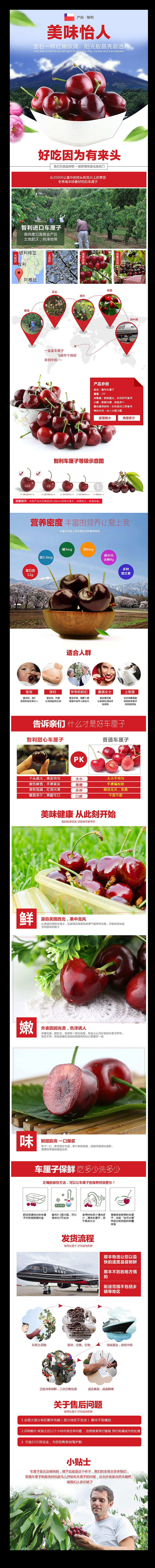 水果樱桃车厘子详情页