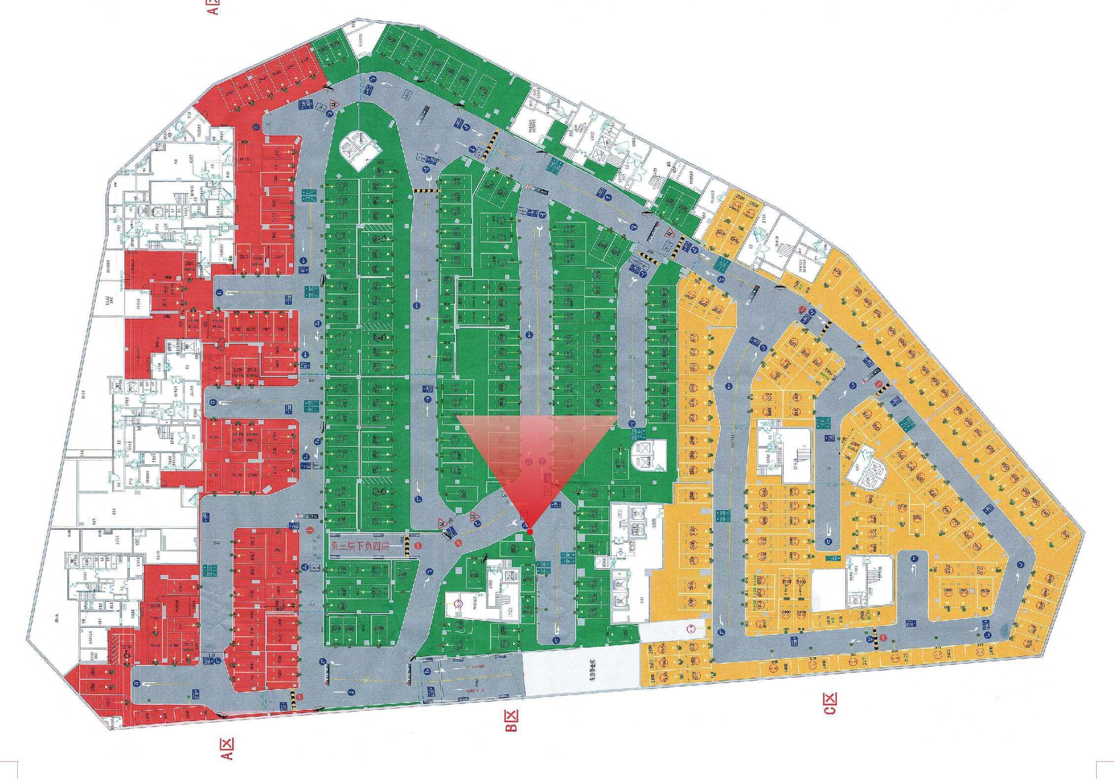 云南文山和谐世界城地下停车场_云南汉森设计-站酷zcool