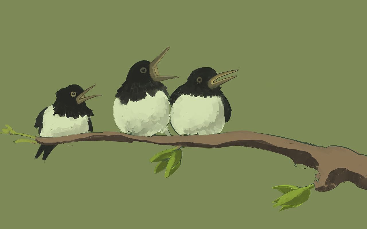 #孤岛岛主##插画# #二十四节气##春分#