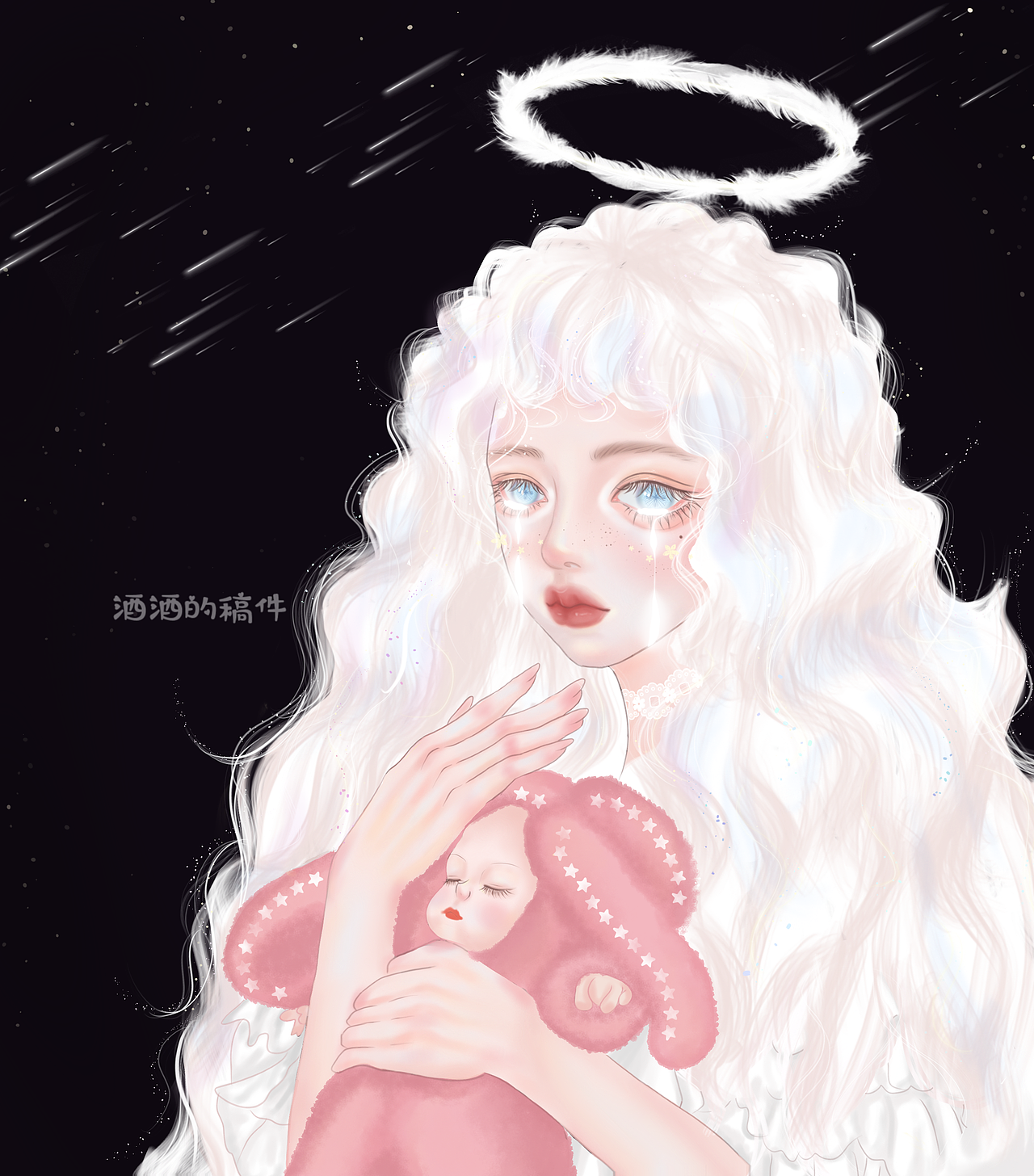 星河泪完稿，约稿的妈咪看看我（图ZMjcwNjU2NDQ0） - 创作习作 - 站酷设计师酒酒tong原创素材 - 站酷ZCOOL