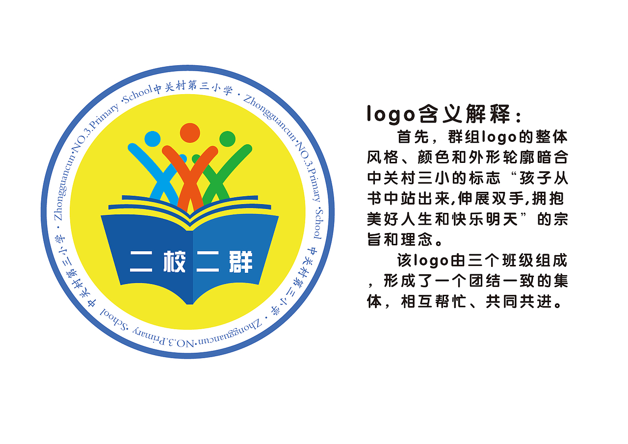 ”二校二群“ 现征集群logo