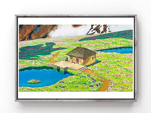 哈尔的移动城堡场景临摹