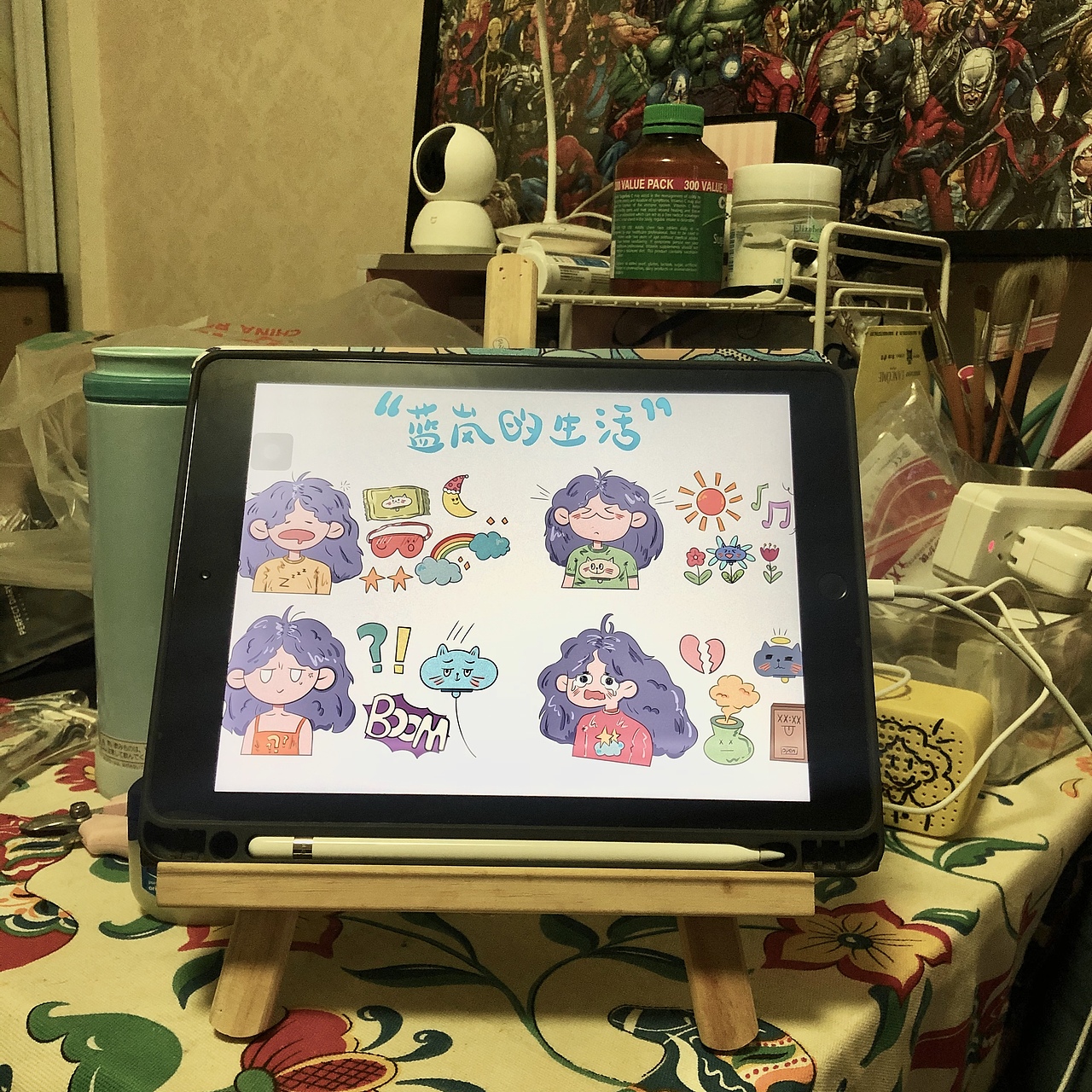 蓝岚&生活（图ZMjAyOTI0NTky） - 商业插画 - 站酷设计师playbluee原创素材 - 站酷ZCOOL