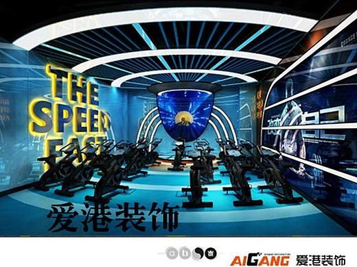 重庆健身房装修_健身俱乐部装修_健身会所设计效果图