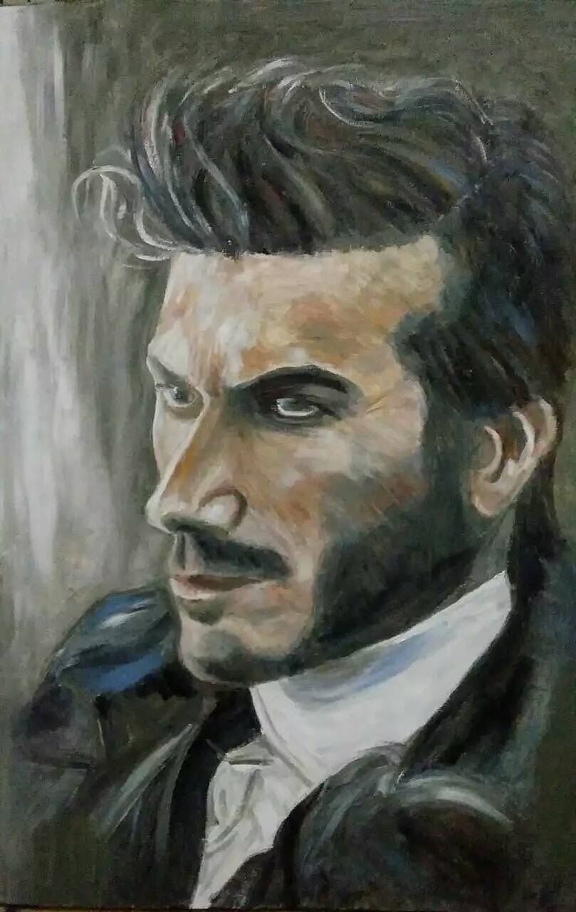 油画《大卫》|纯艺术|绘画|画家俞果_原创作品-站酷zcool