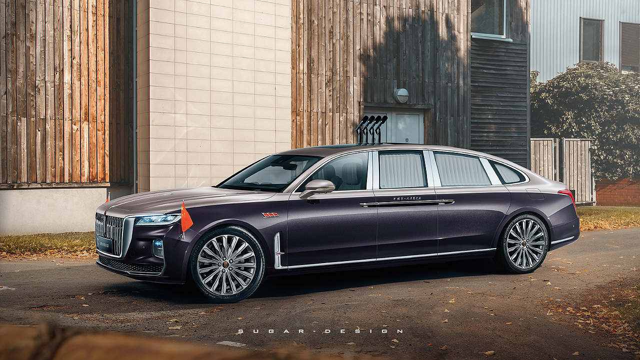 红旗H9加长版,真正的阅兵座驾!不怕大众带字母,就怕红旗带话筒啊!这车后来红旗也造了一台,就是北京车展的红旗H9Plus。不过我这个更长一些~