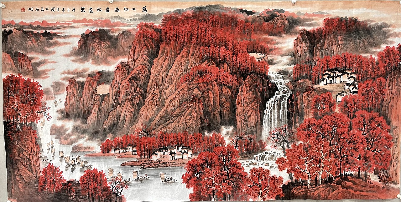 书画名家张朝彬山水作品欣赏