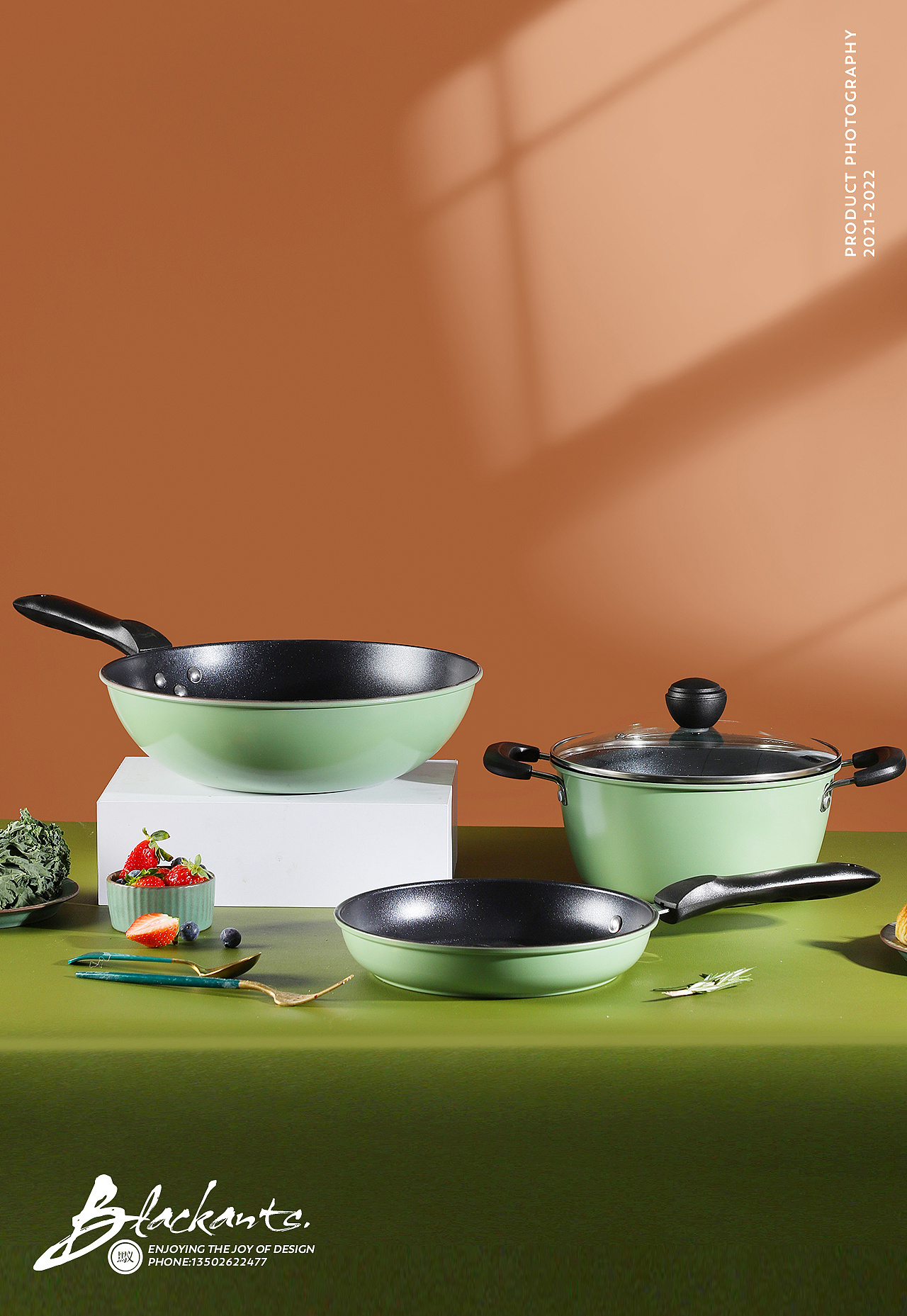 电商摄影|炒锅汤锅煎锅三件套|厨房用品