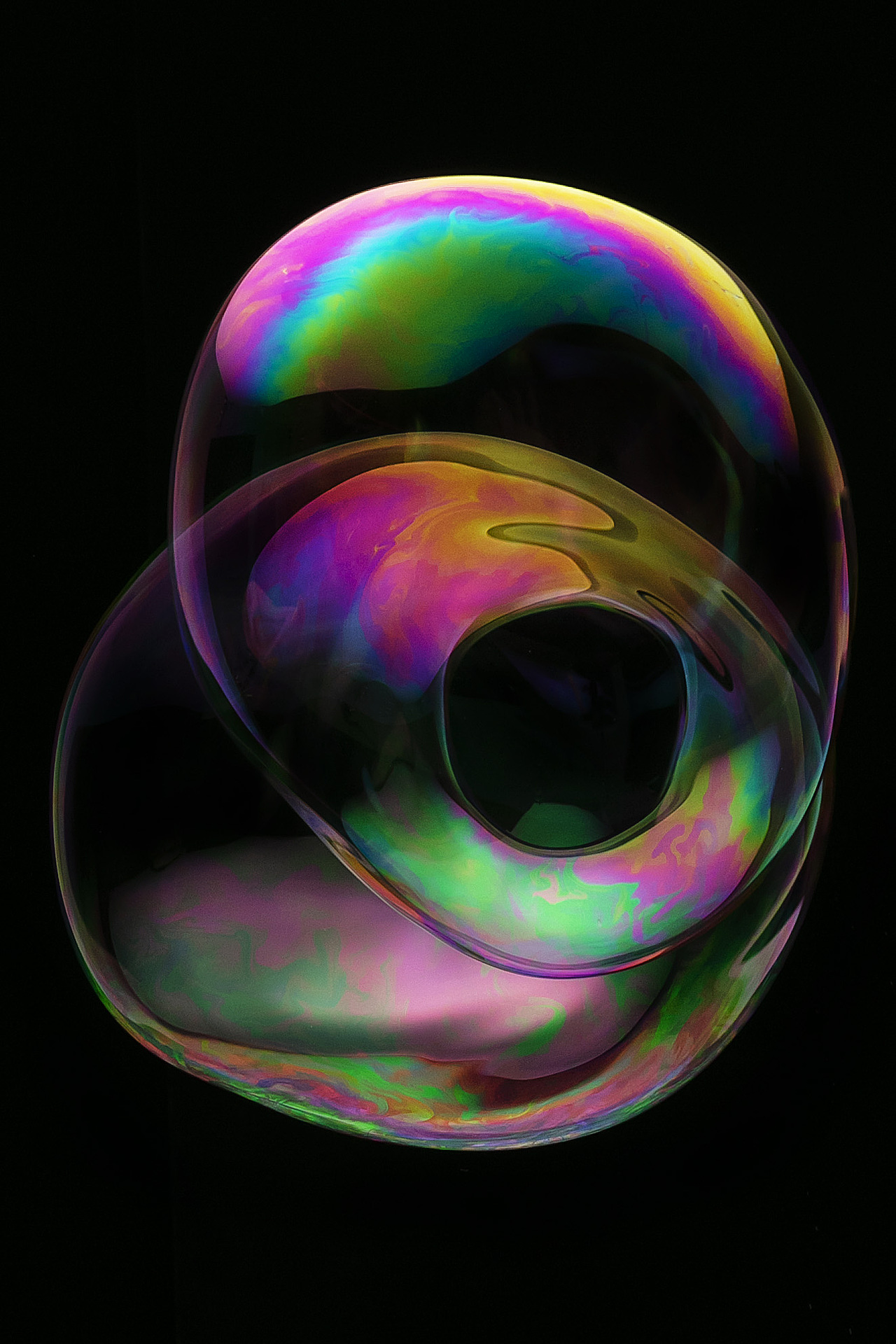 让人心情愉悦的抽象泡沫拍摄