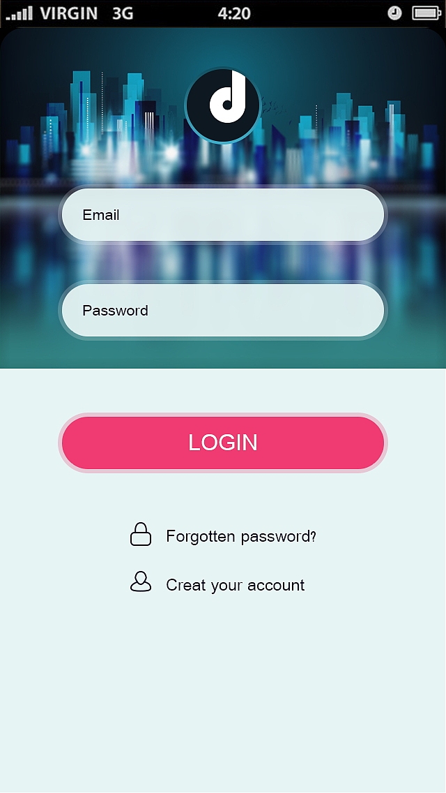 临摹一款音乐APP（图ZMjAxMzUwNDg=） - APP界面 - 站酷设计师Aiguan原创素材 - 站酷ZCOOL