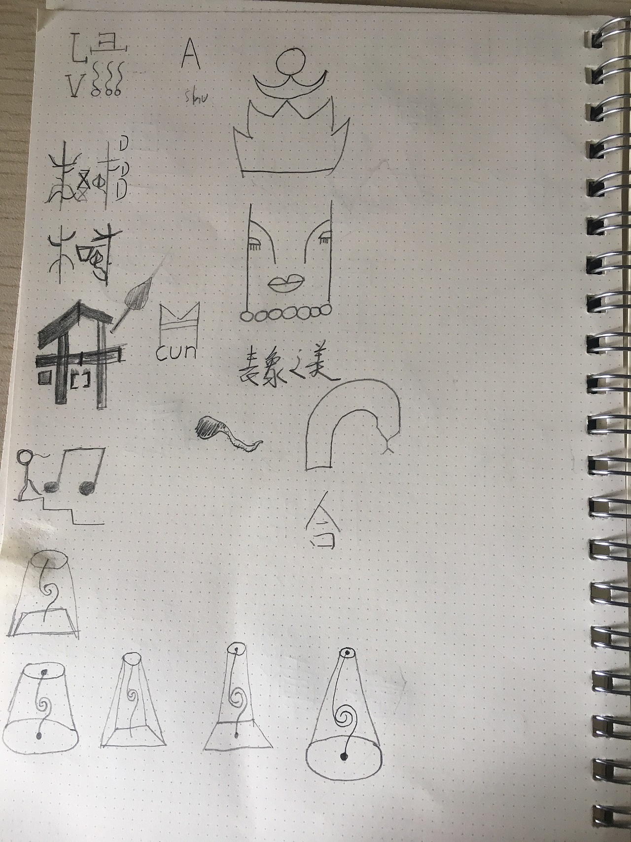 东巴文字元素造字实验（图ZNzUwNTU0ODQ=） - 字体/字形 - 站酷设计师李送碳原创素材 - 站酷ZCOOL