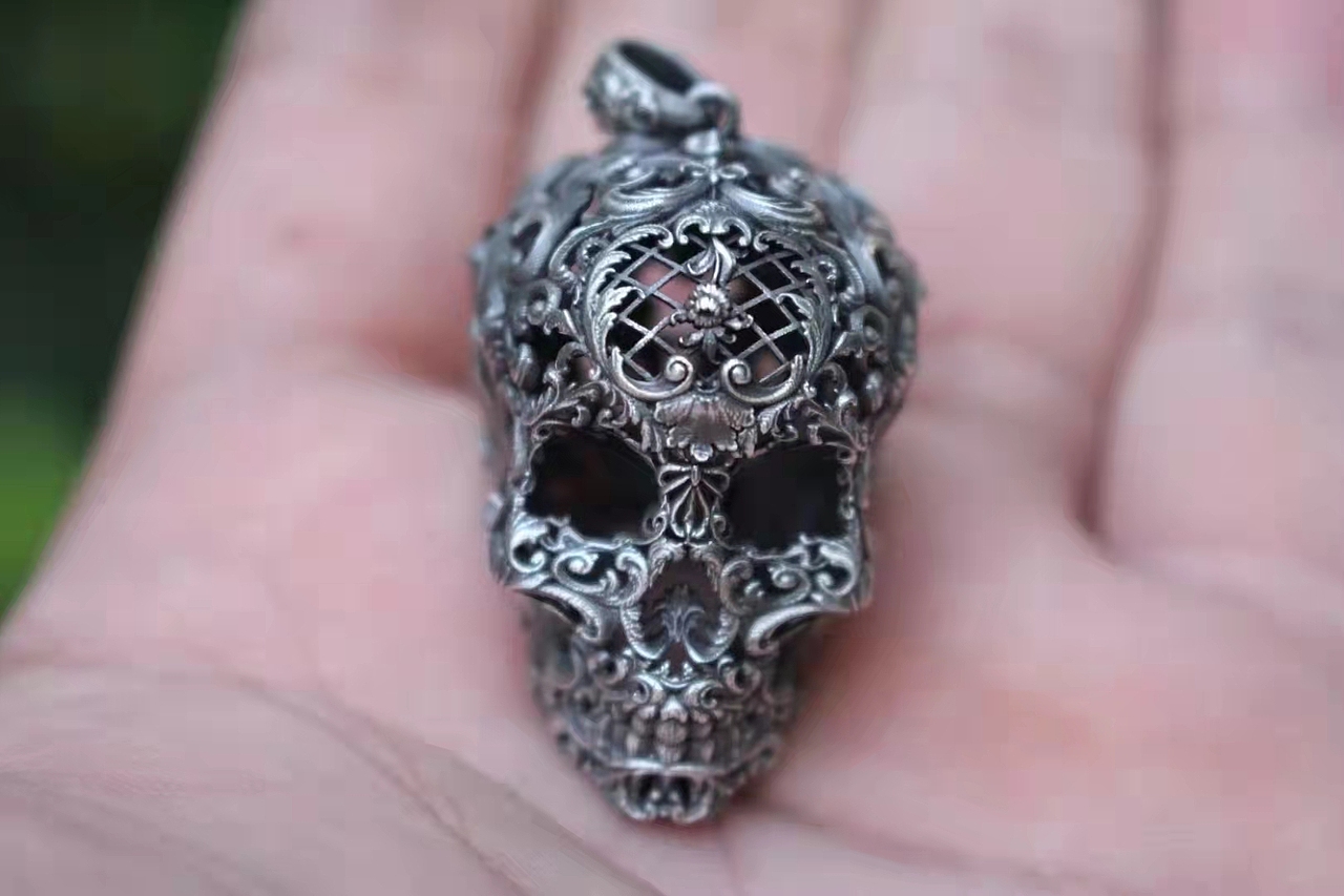 卷草纹雕花骷髅（图ZMjc0MDg3NTQw） - 首饰设计 - 站酷设计师超级大好人gg原创素材 - 站酷ZCOOL