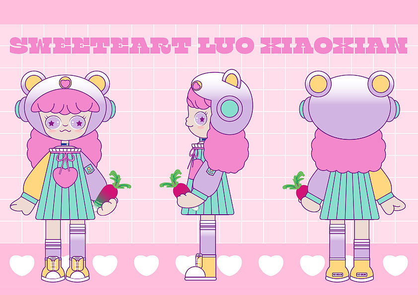 三视图 萝小仙|平面|ip形象|大狮子111 - 原创作品 - 站酷 (zcool)