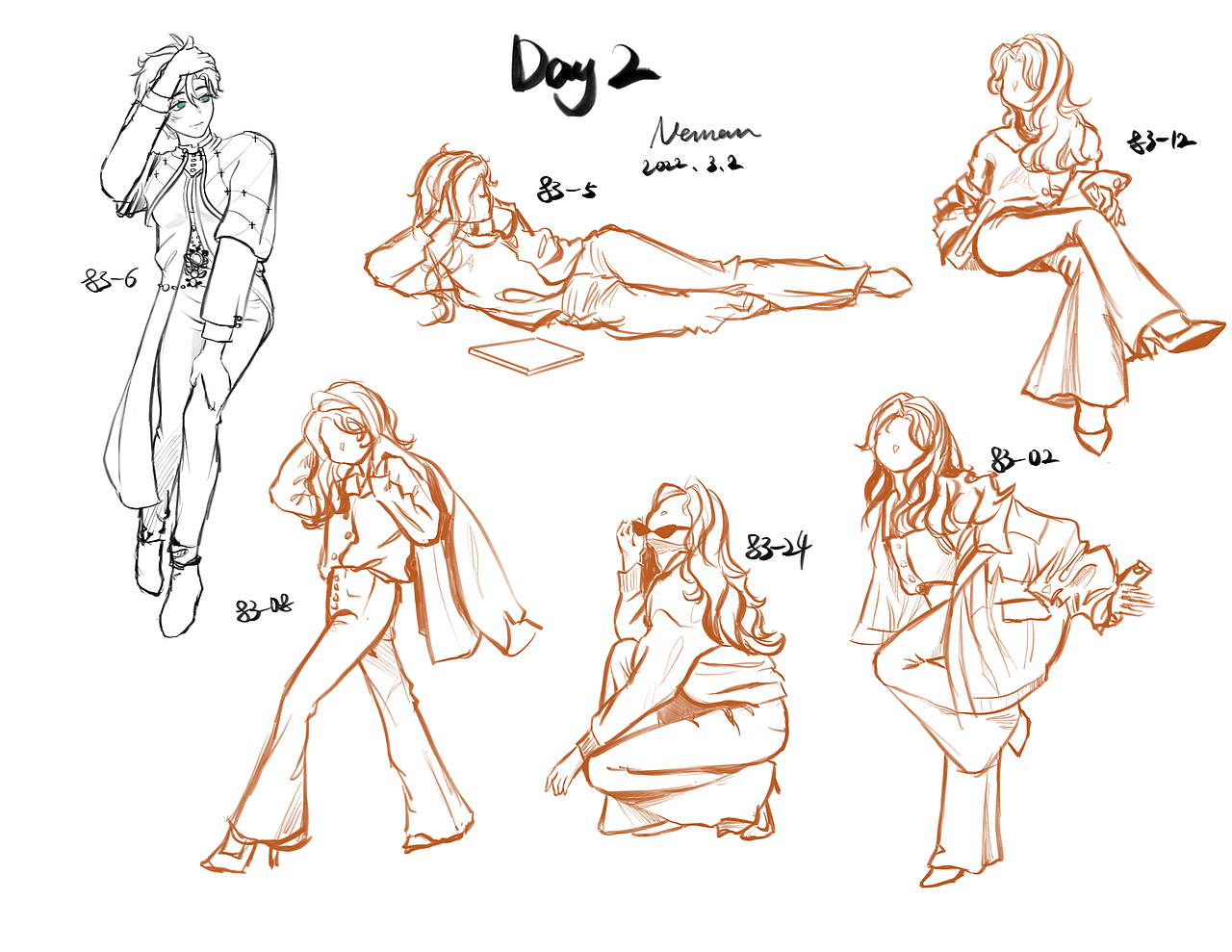 #速写60天挑战赛#Day2@速写班长