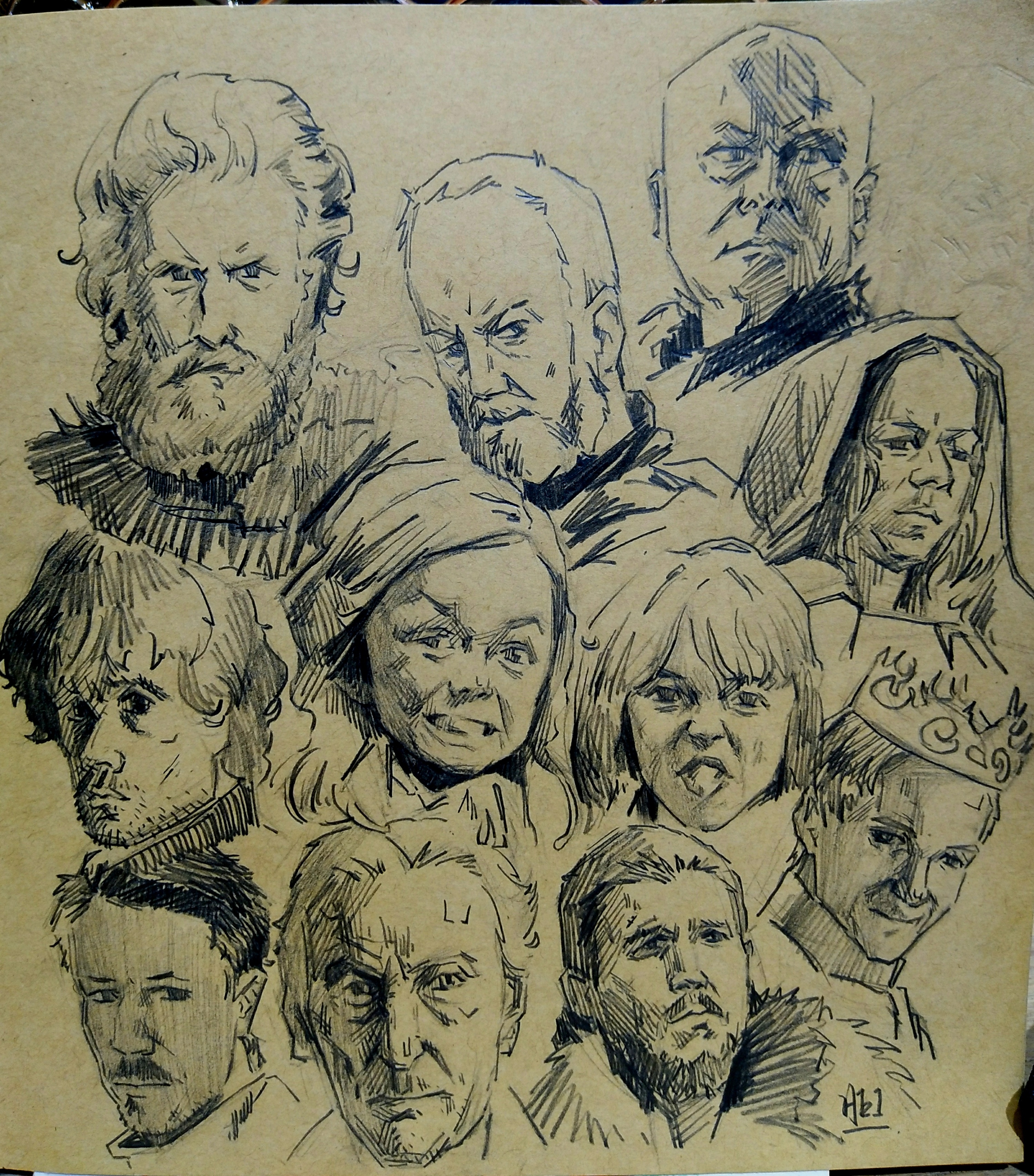 权力的游戏头像速写