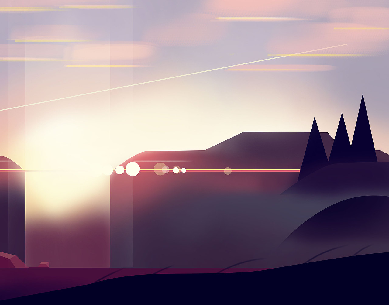 氛围插画（图ZMTMyMjQyODg4） - 商业插画 - 站酷设计师小航同学原创素材 - 站酷ZCOOL