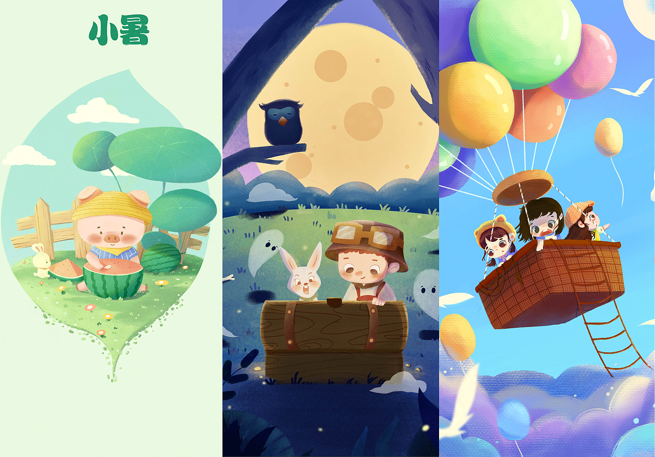 去年画的一些图～（图ZMzYxNjM5ODky） - 儿童插画 - 站酷设计师皮哈哈哈原创素材 - 站酷ZCOOL