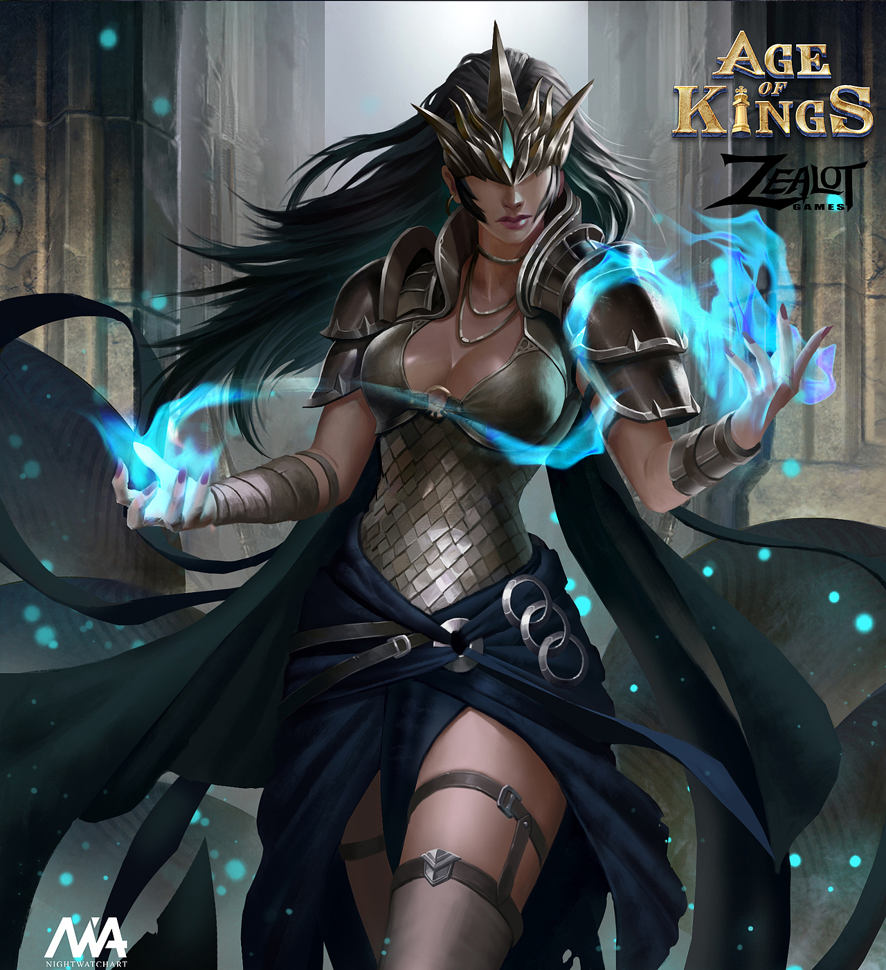 NWA原创 |《王权争霸（Age of Kings）》人物卡牌插画（图ZNzc0Njg5MTI=） - 商业插画 - 站酷设计师QueenStudios原创素材 - 站酷ZCOOL