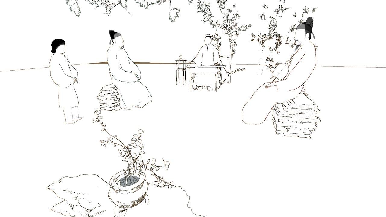 《听琴图》VR项目(图ZNDg0MDI1ODg=) - 场景 - 站酷设计师geefalia原创素材 - 站酷ZCOOL