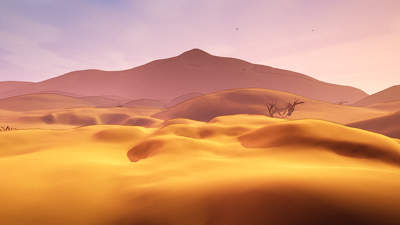 荒芜的戈壁沙漠|三维|场景|pckart - 原创作品 - 站酷 (zcool)