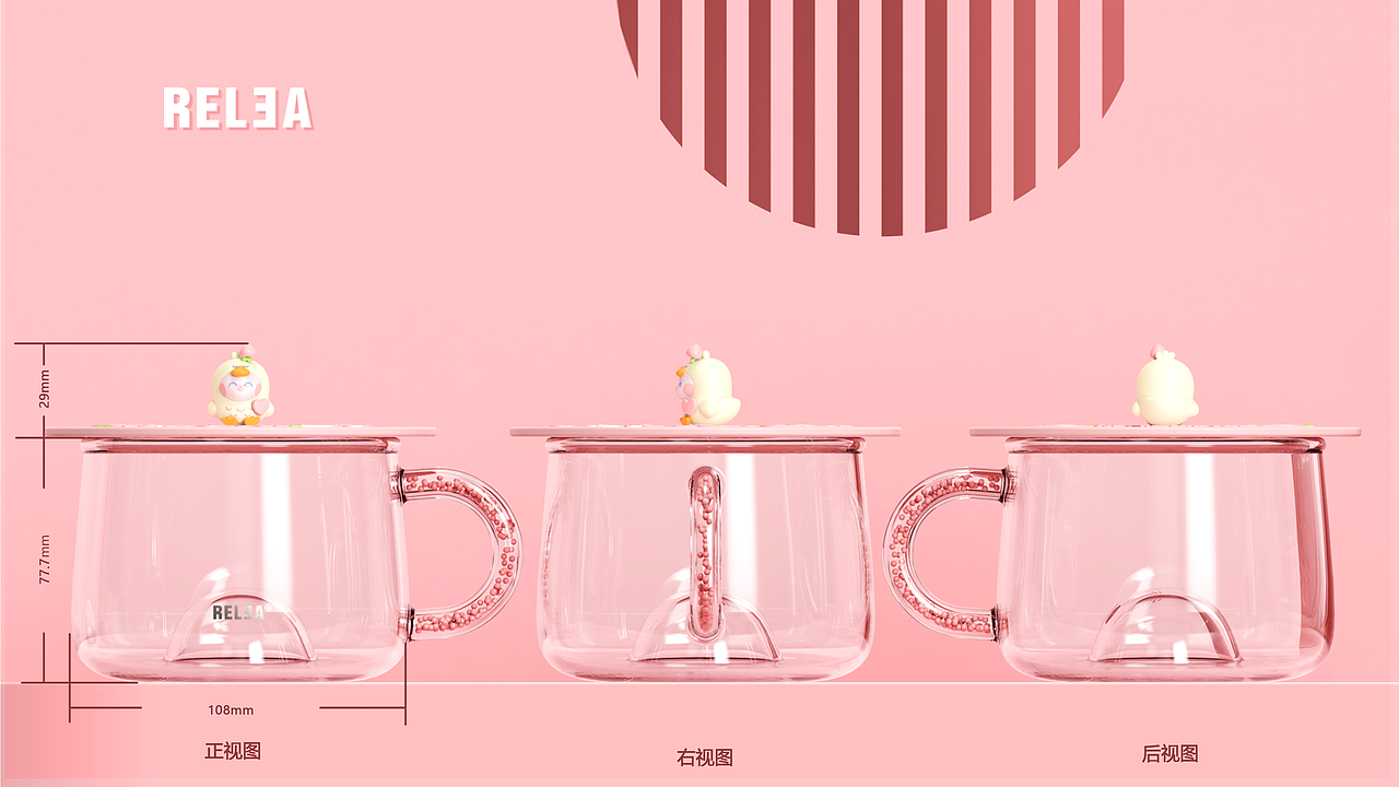 哎鸭盲盒系列玻璃杯