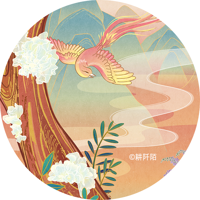 农产品包装插画-银耳插画耕阡陌